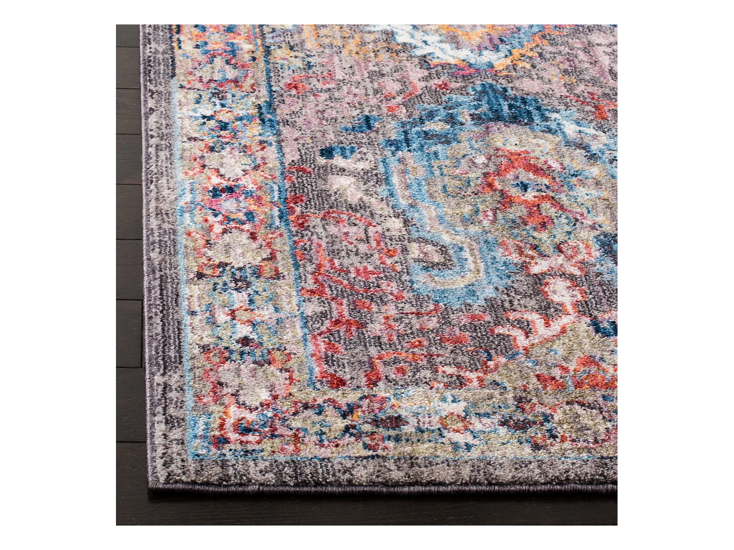 Tapis Gris/Bleu 91 X 152 cm - Lesley