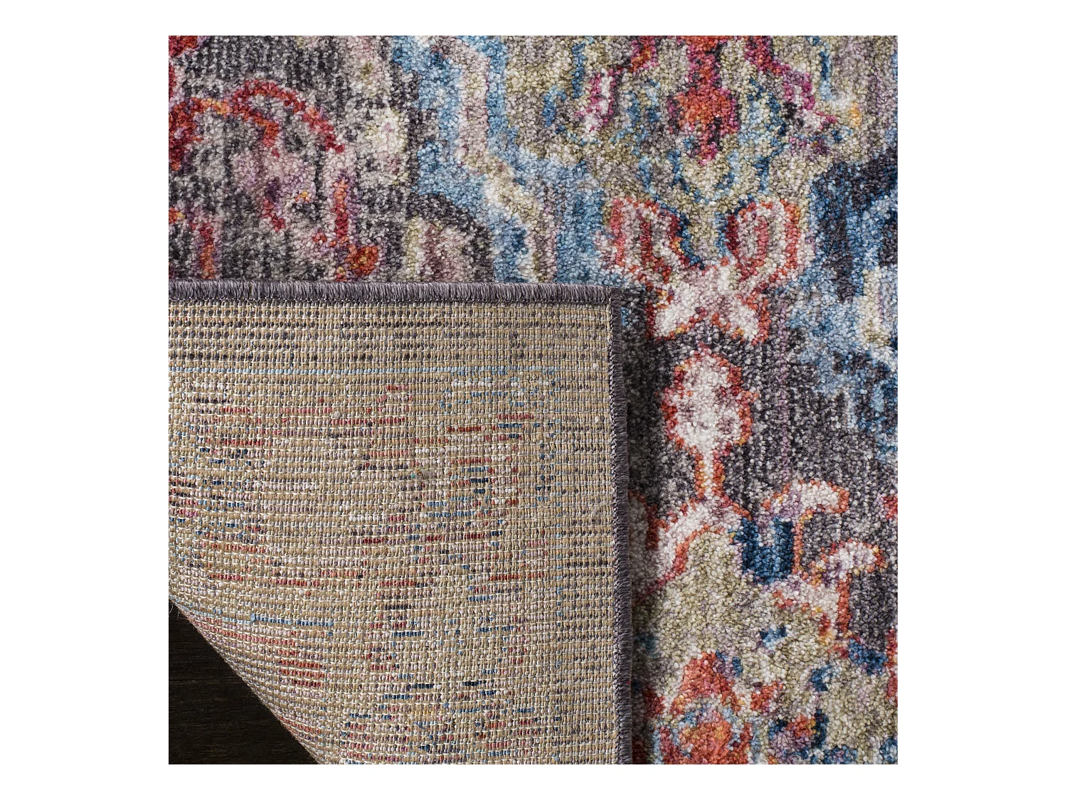 Tapis Gris/Bleu 91 X 152 cm - Lesley