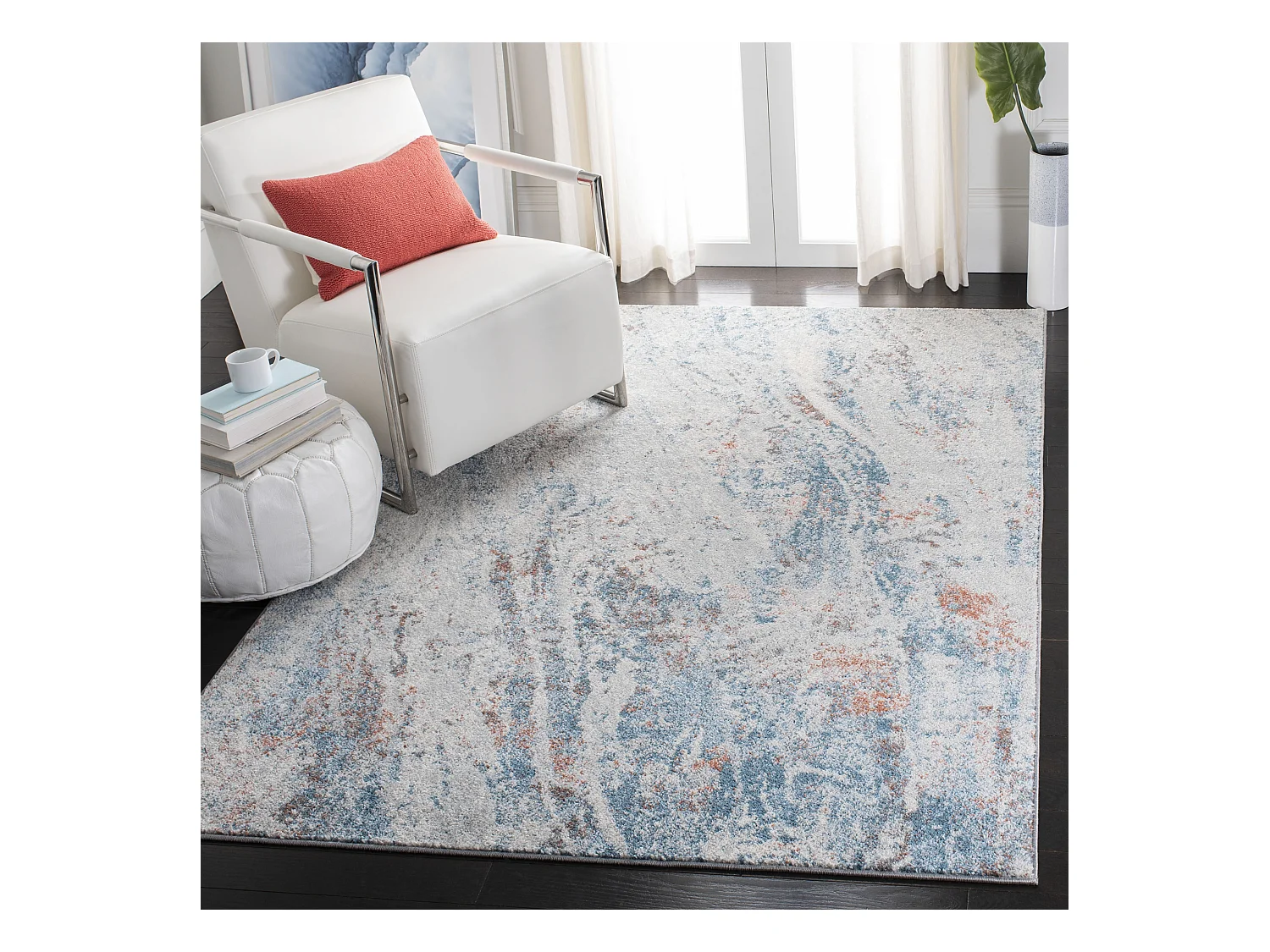 Tapis Neutre/Bleu 160 X 229 cm - Katherine