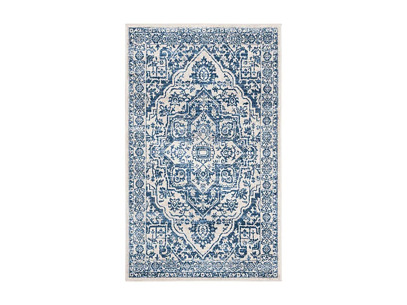 Tapis Bleu Marine/Gris 91 X 152 cm - Melany