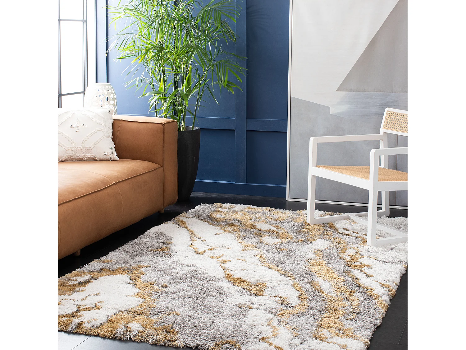 Tapis Gris 122 X 183 cm - Mukades