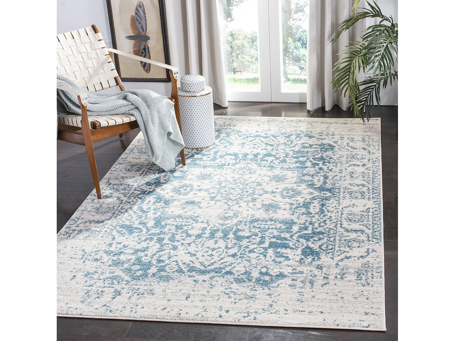 Tapis Bleu/Neutre 201 X 279 cm - Merryl