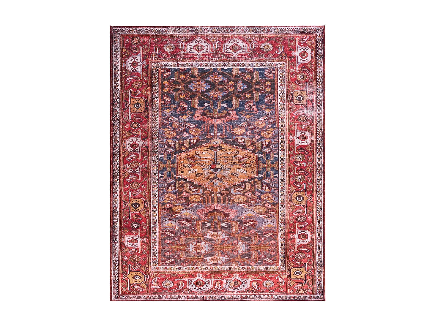 Tapis Bleu marine/rouille 244 X 305 cm - Patricia