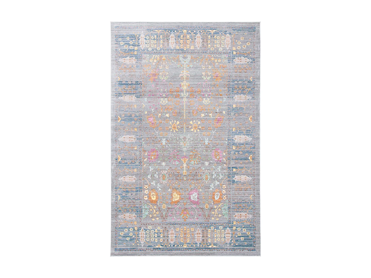 Tapis Gris/Multicolore 152 X 244 cm - Tatum