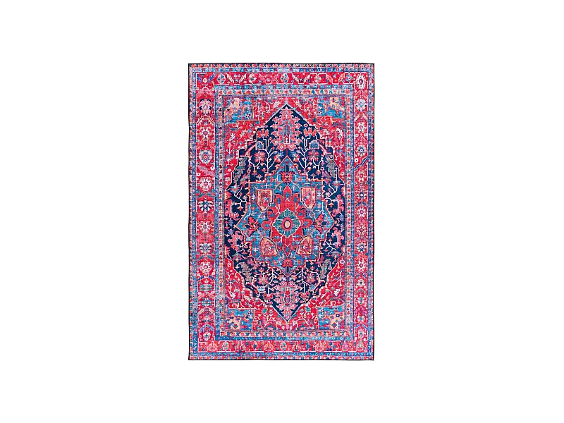 Tapis Bleu Marine/Rouge 152 X 244 cm - Isabeau