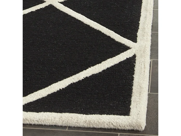 Tapis Noir/Neutre 183 X 274 cm - Waynet