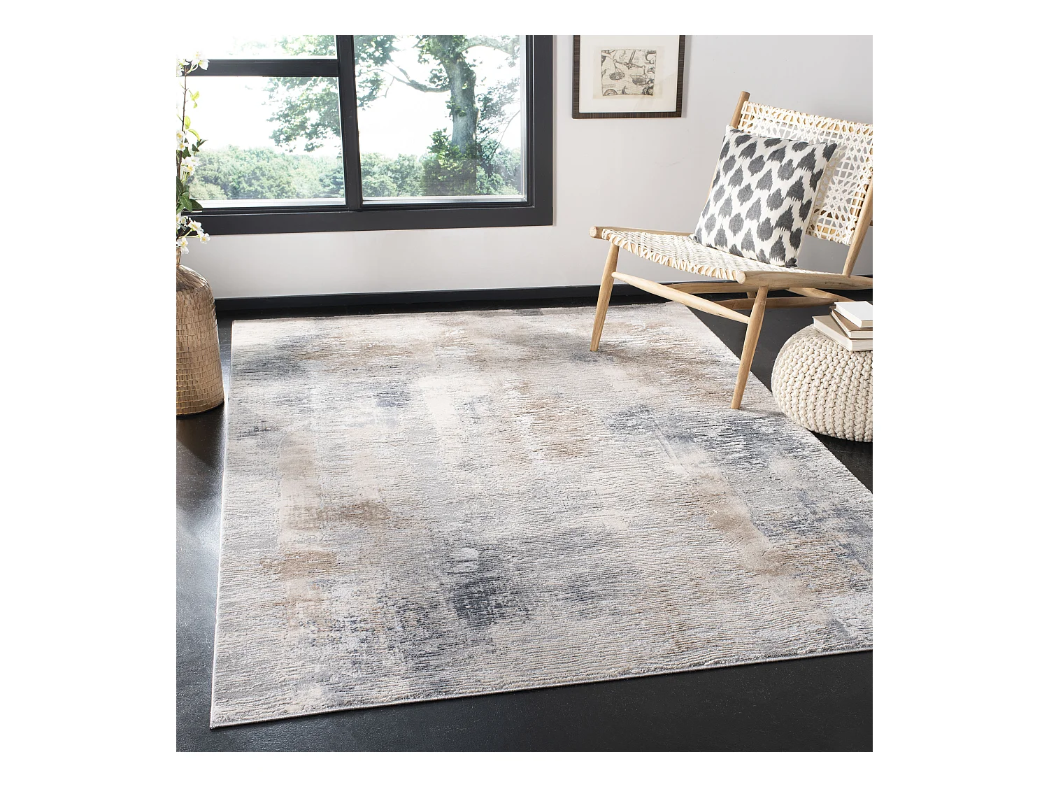 Tapis Neutre/Gris 122 X 183 cm - Marie