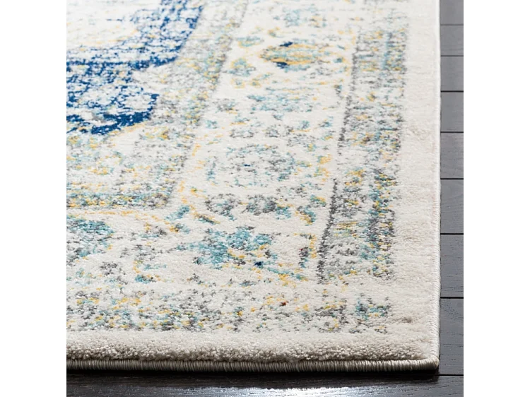 Tapis Neutre/Bleu 122 X 183 cm - Nichol