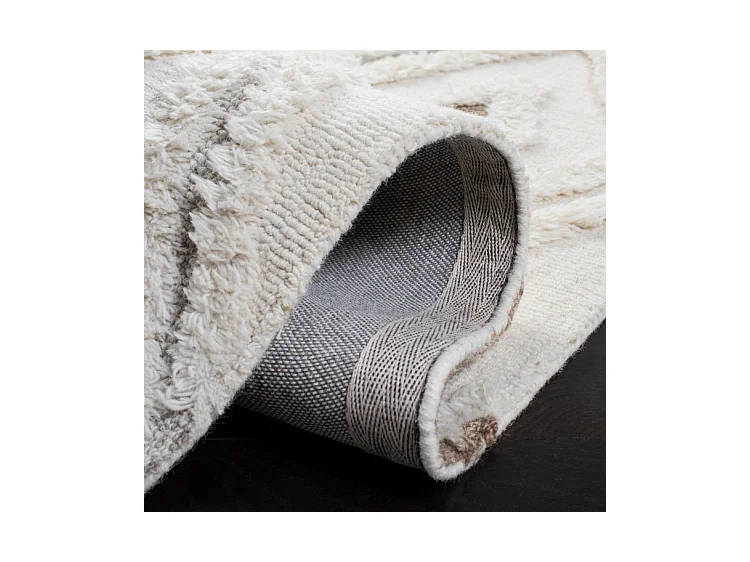 Tapis Ivoire/Marron 91 X 152 cm - Cyra