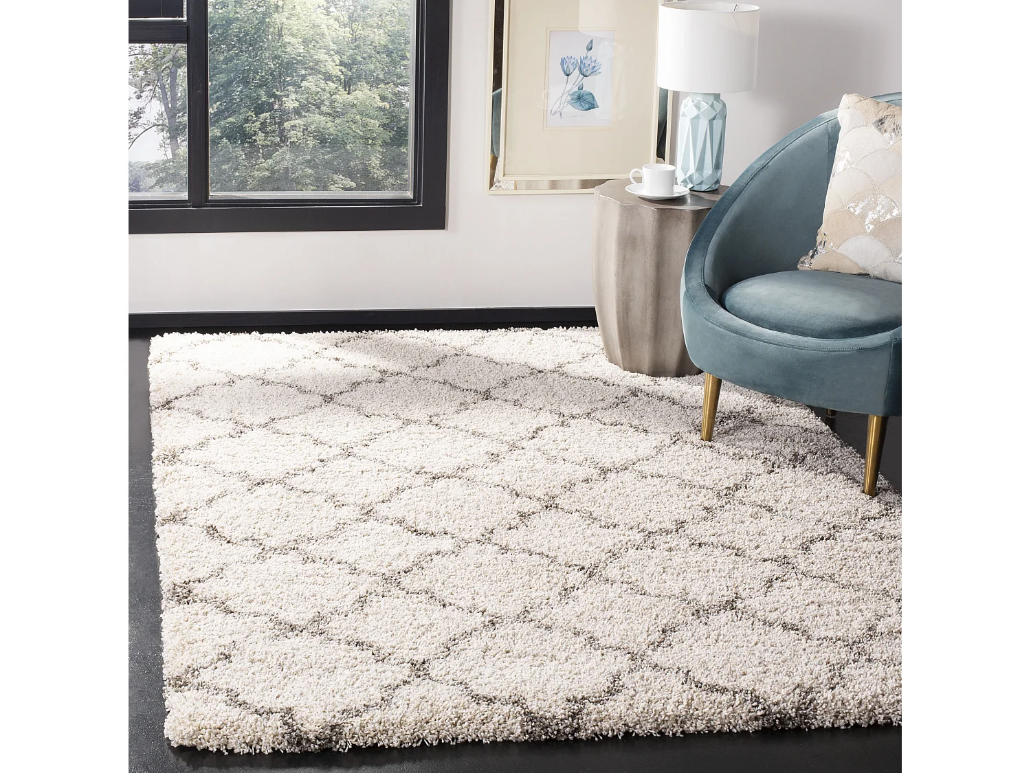 Tapis Neutre/Gris 91 X 152 cm - Coco