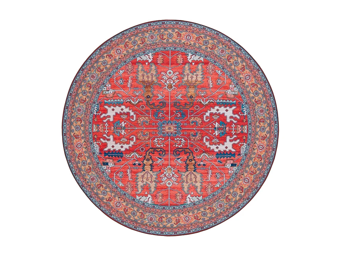 Tapis Rouge/Bleu 183 X 183 cm - Fiora