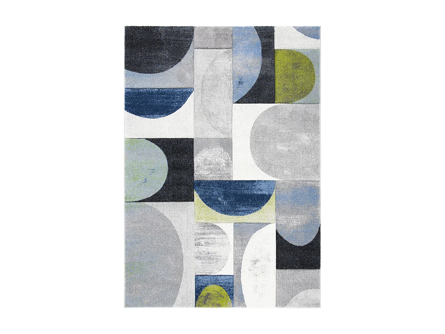Tapis Gris/Bleu 201 X 274 cm - Paige