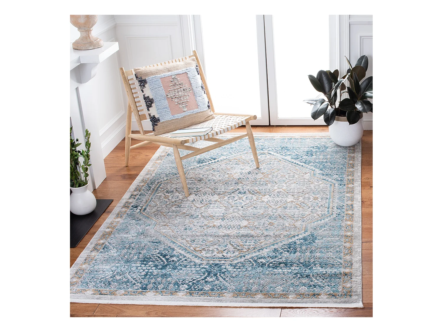 Tapis Bleu/Gris 160 X 229 cm - Cali