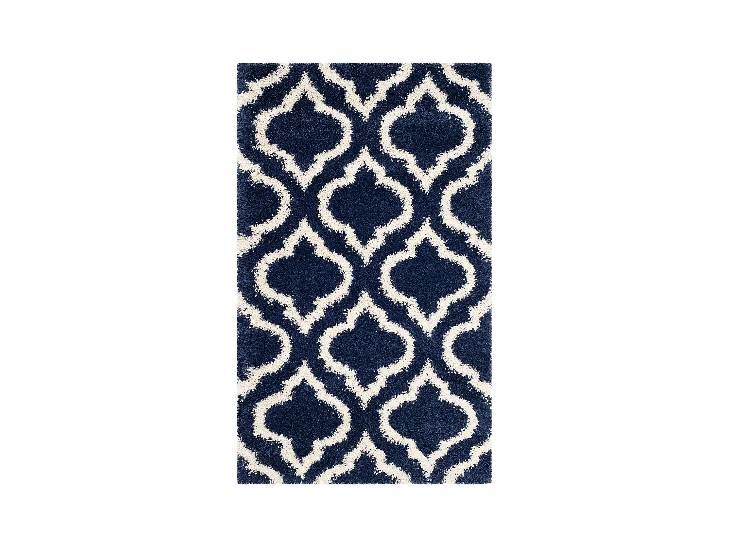 Tapis Bleu Marine/Neutre 91 X 152 cm - Mati