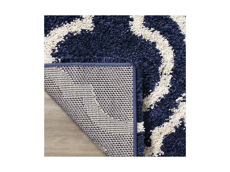 Tapis Bleu Marine/Neutre 91 X 152 cm - Mati