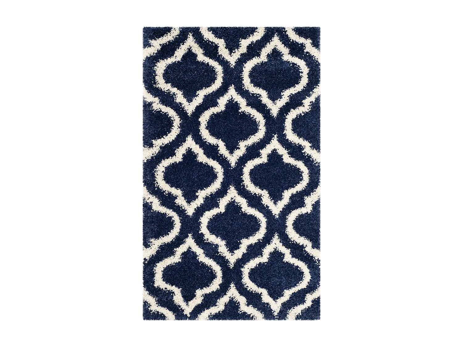 Tapis Bleu Marine/Neutre 91 X 152 cm - Mati