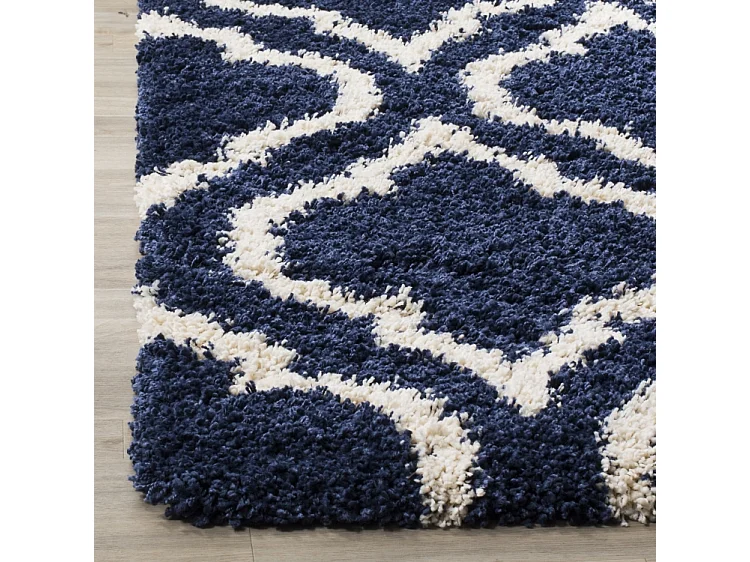 Tapis Bleu Marine/Neutre 91 X 152 cm - Mati