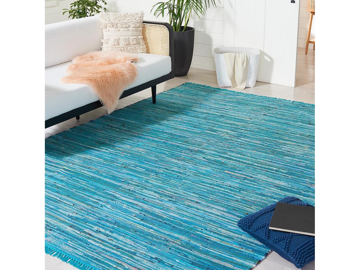 Tapis Bleu/Multicolore 244 X 305 cm - Elena
