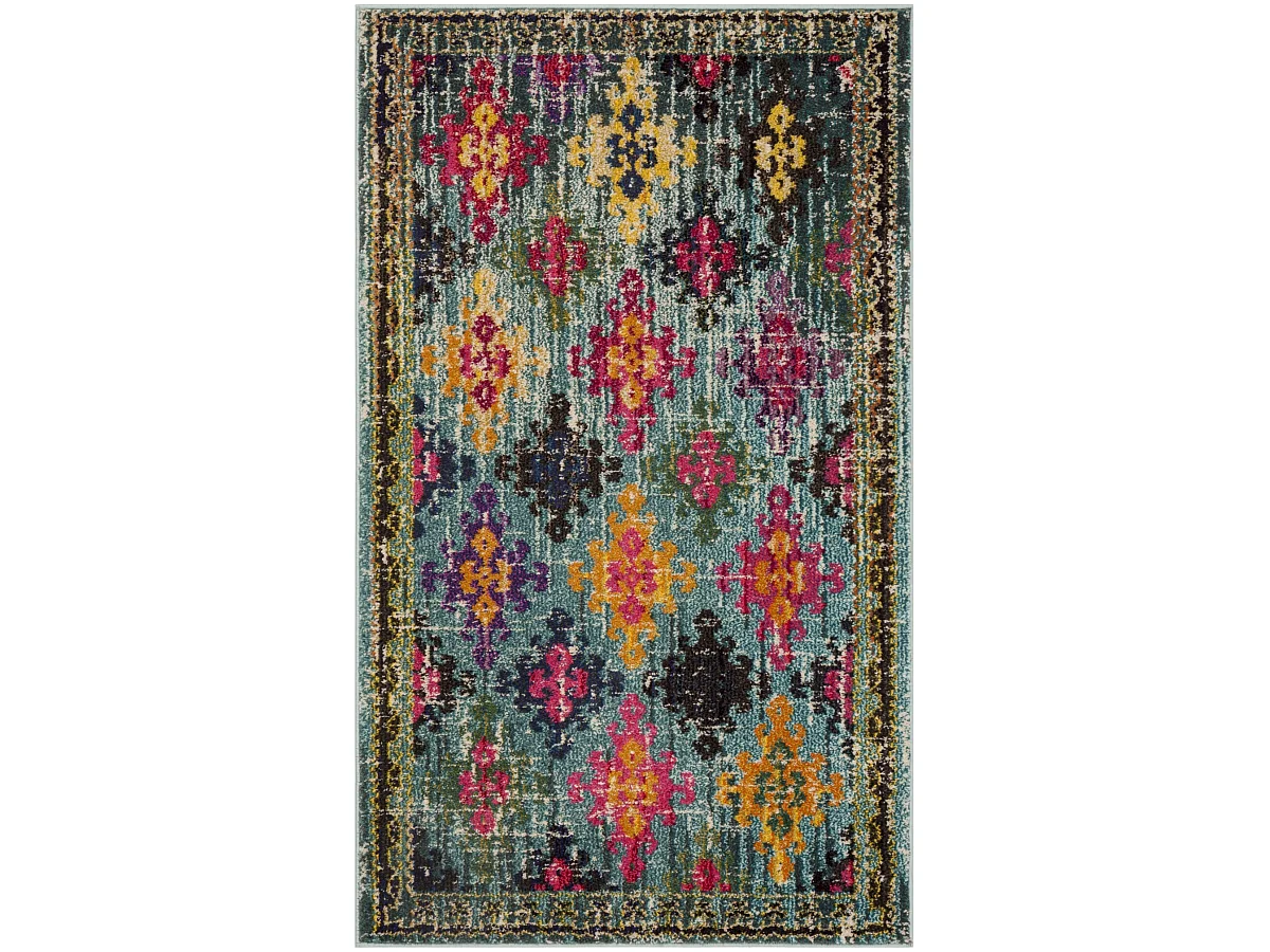 Tapis Bleu/Multicolore 122 X 170 cm - Lunya