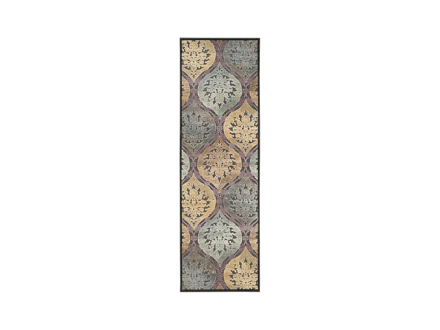 Tapis Gris/Multicolore 74 X 229 cm - Roseau
