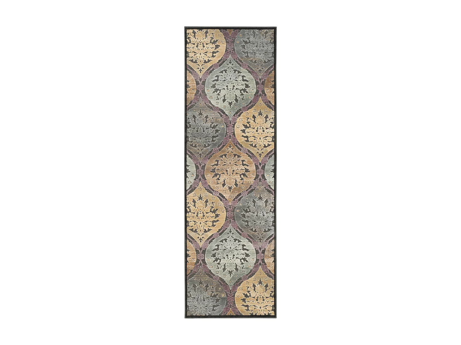 Tapis Gris/Multicolore 74 X 229 cm - Roseau