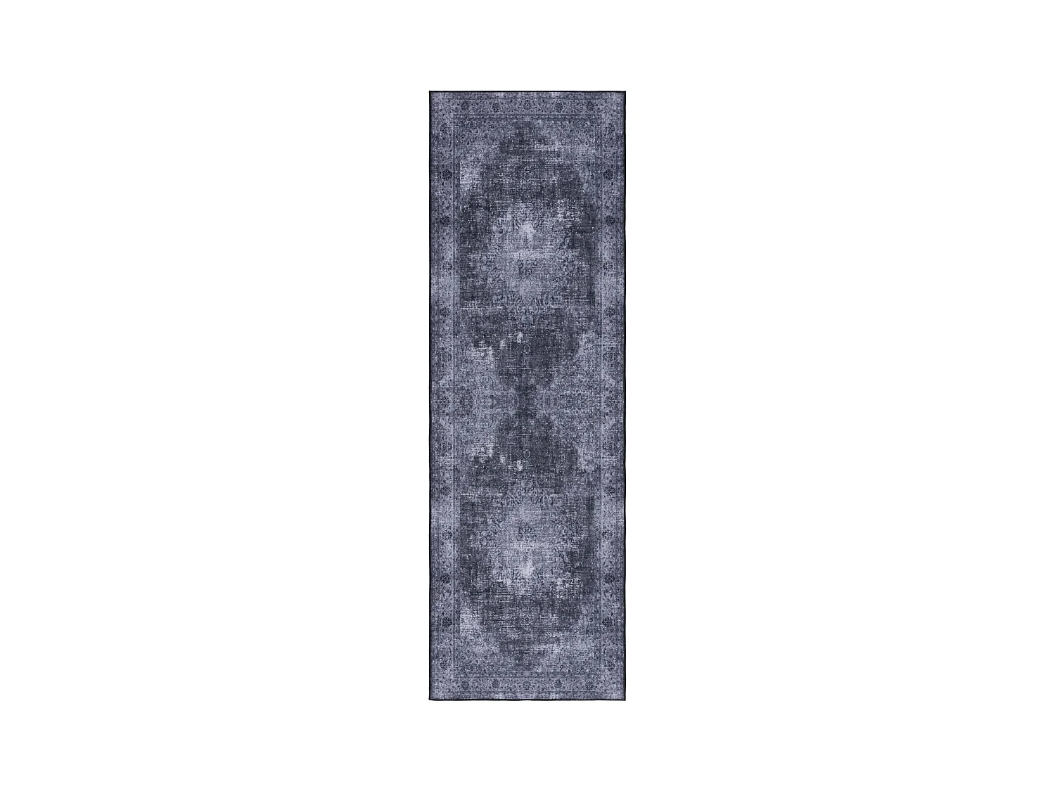 Tapis Noir/Gris 76 X 244 cm - Veda