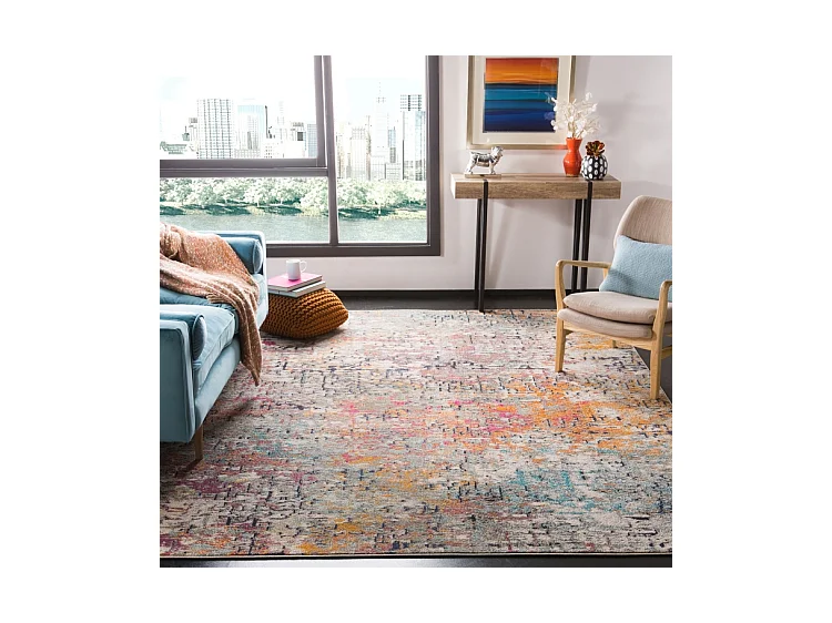 Tapis Gris/Rose 305 X 427 cm - Manjor