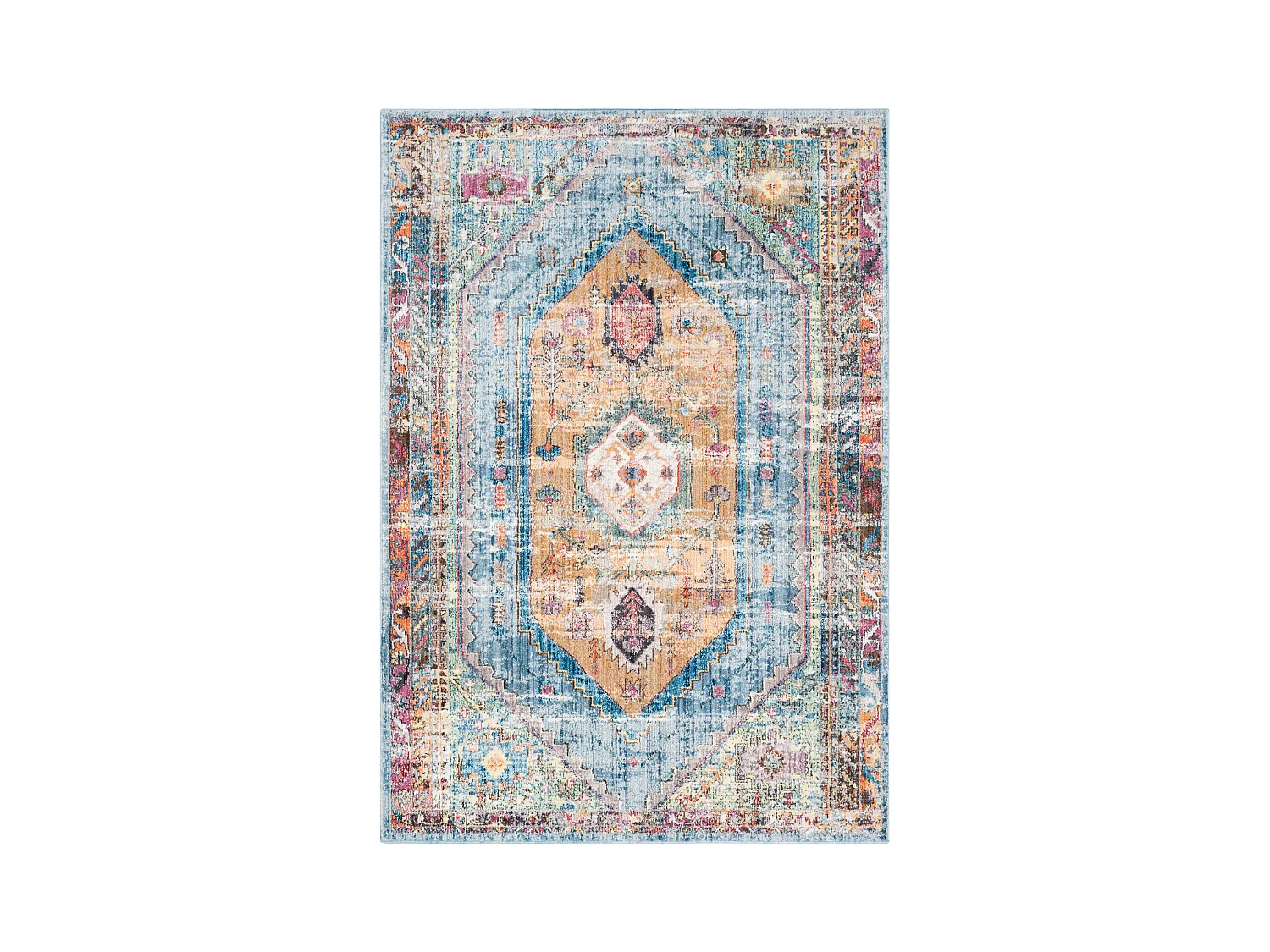 Tapis Bleu/Neutre 122 X 183 cm - Marlie