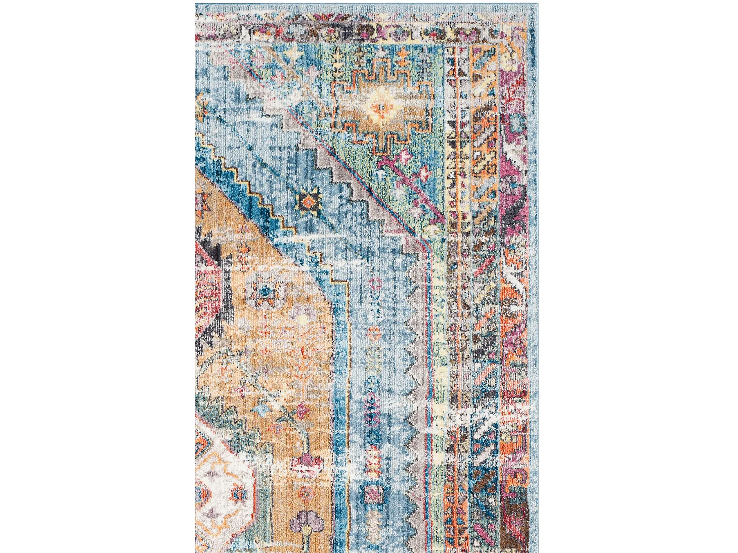 Tapis Bleu/Neutre 122 X 183 cm - Marlie