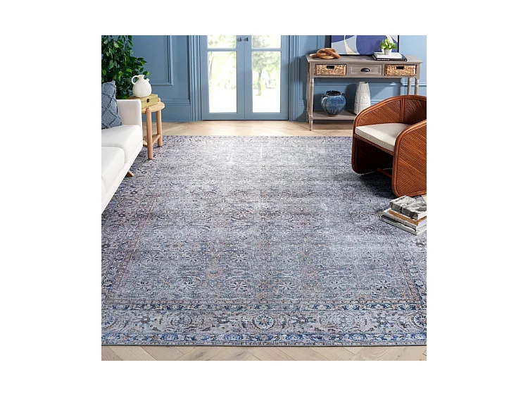 Tapis Bleu/Beige 244 X 305 cm - Sapphira