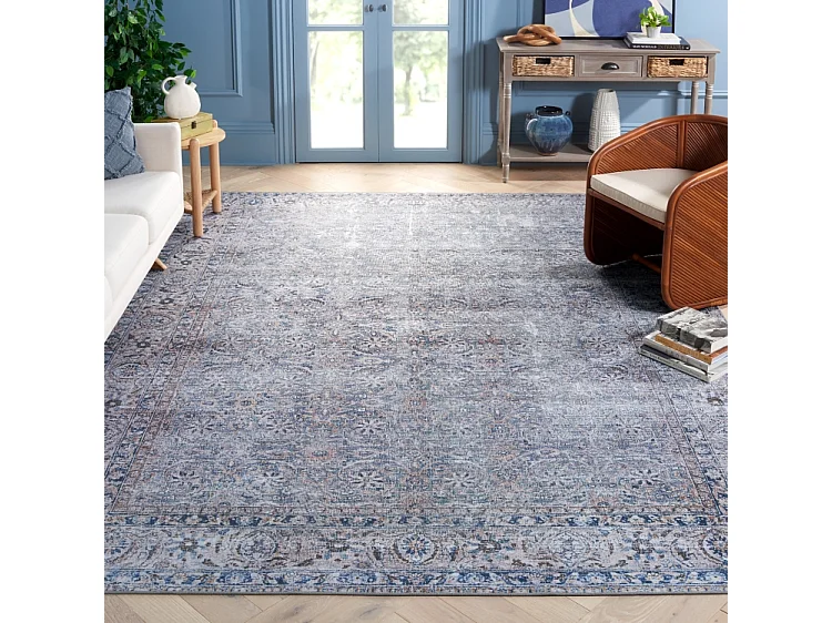 Tapis Bleu/Beige 244 X 305 cm - Sapphira