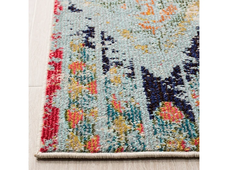 Tapis Bleu/Orange 152 X 152 cm - Emilia