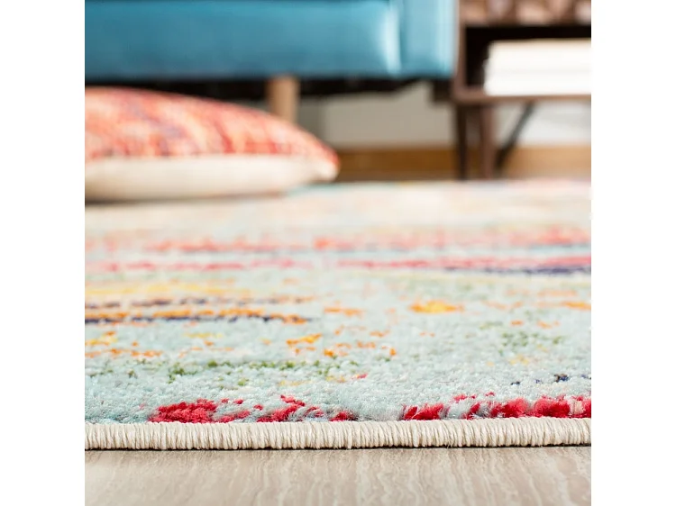 Tapis Bleu/Orange 152 X 152 cm - Emilia