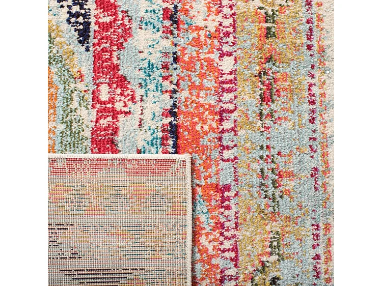 Tapis Bleu/Orange 152 X 152 cm - Emilia