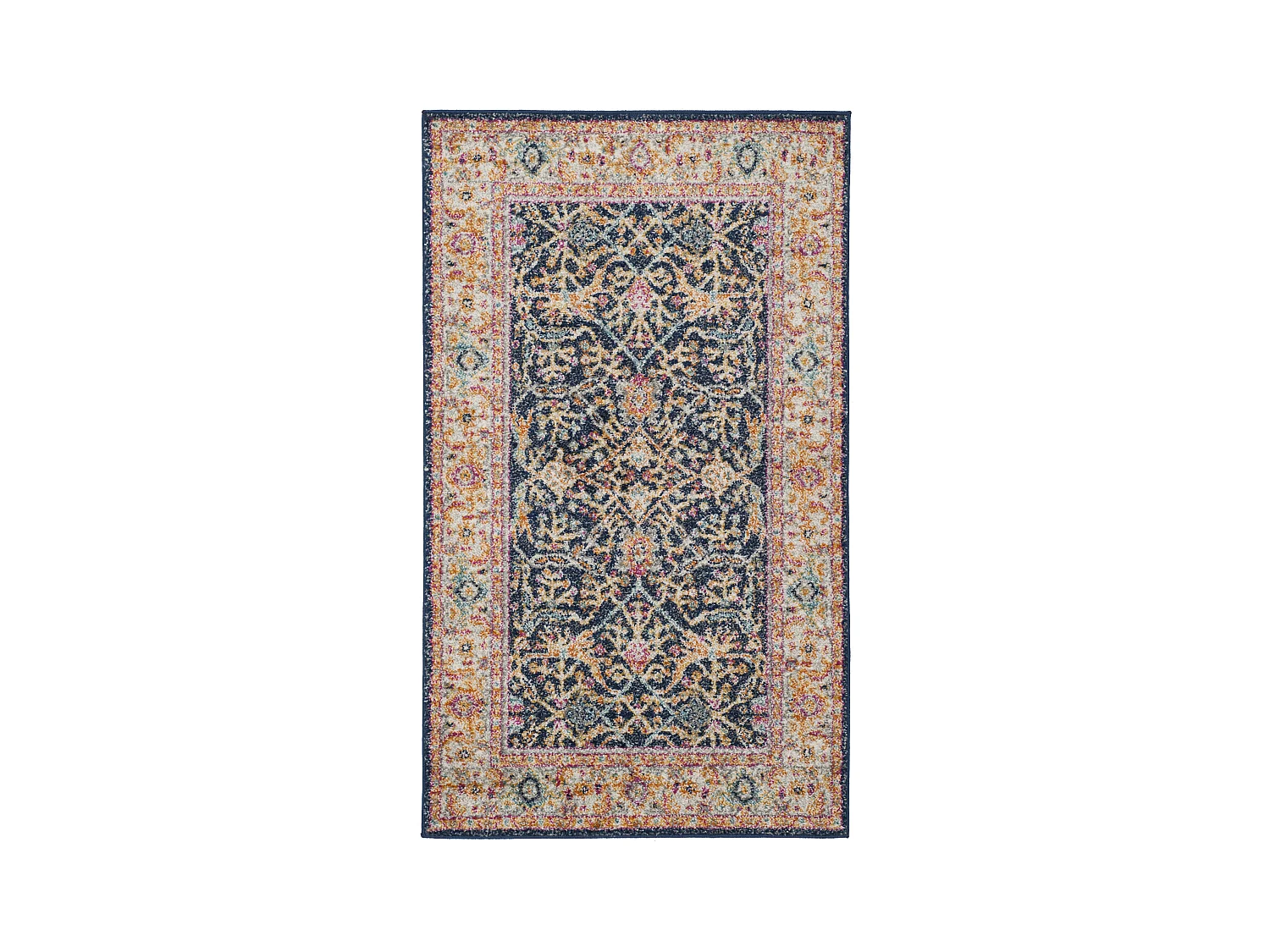 Tapis Bleu/Neutre 91 X 152 cm - Melvina