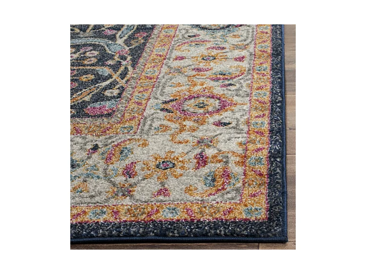 Tapis Bleu/Neutre 91 X 152 cm - Melvina