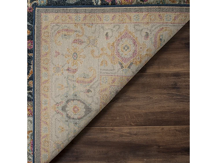 Tapis Bleu/Neutre 91 X 152 cm - Melvina
