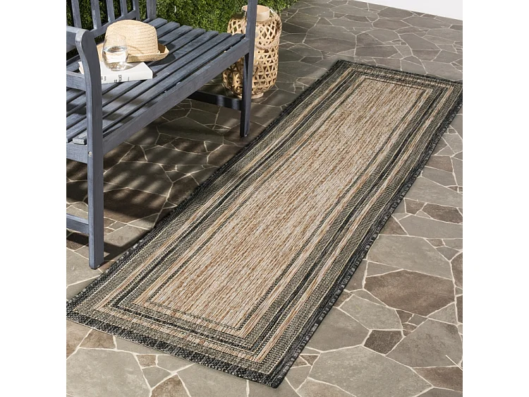 Tapis Naturel/Noir 69 X 244 cm - Anwen