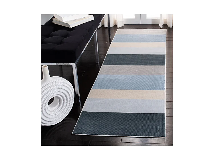 Tapis Bleu/Gris 61 X 91 cm - Meredith
