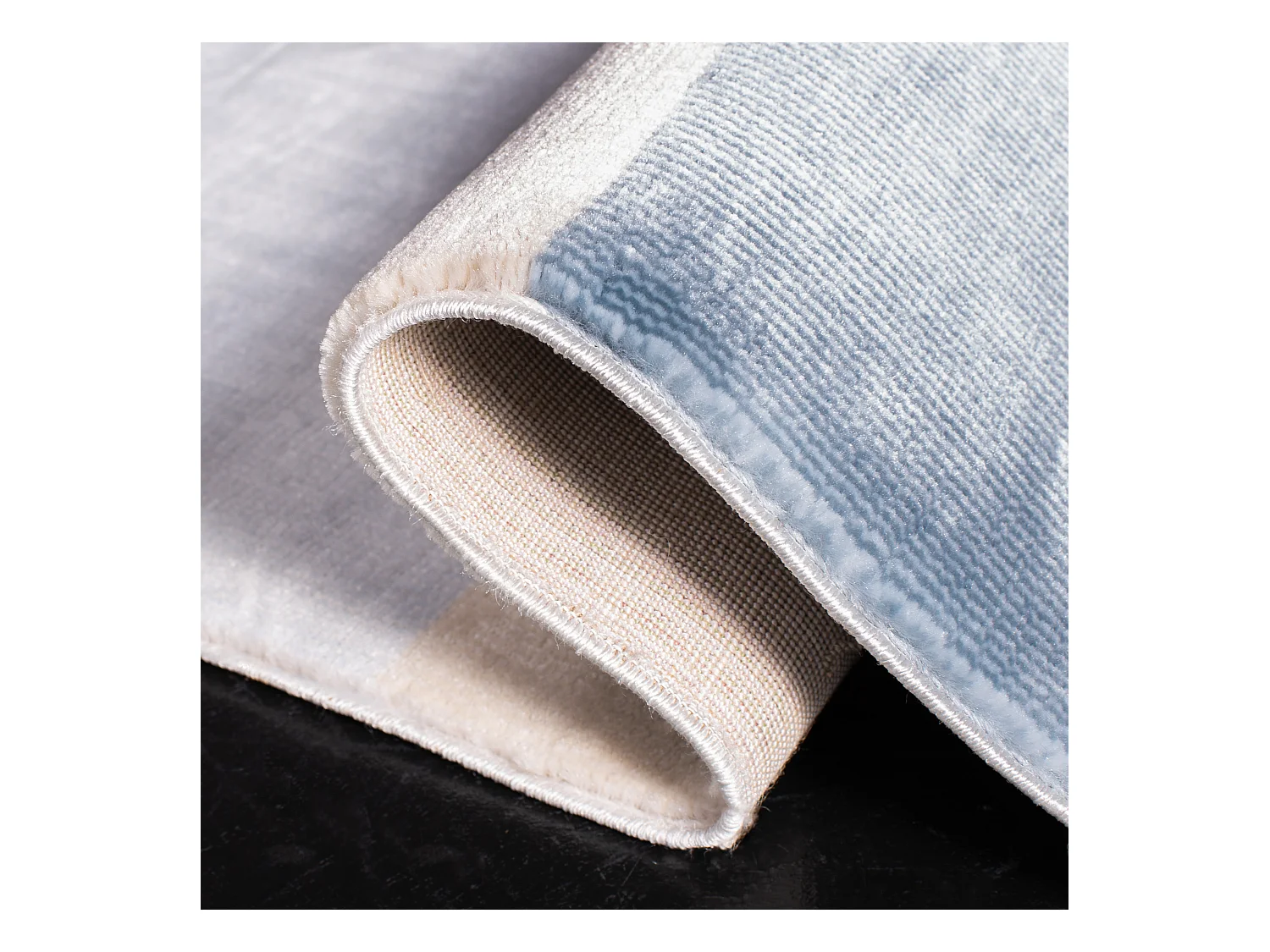 Tapis Bleu/Gris 61 X 91 cm - Meredith