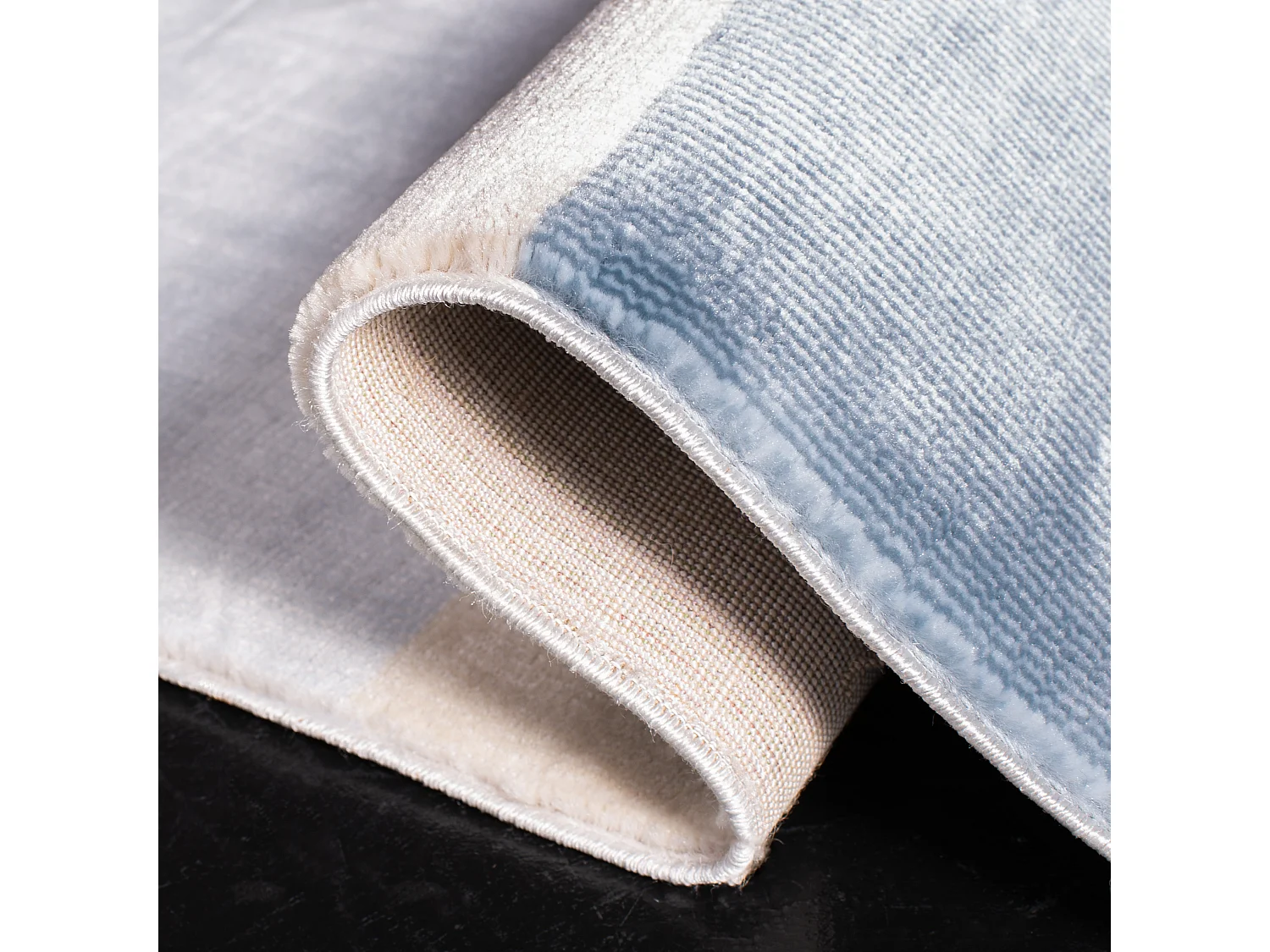 Tapis Bleu/Gris 61 X 91 cm - Meredith