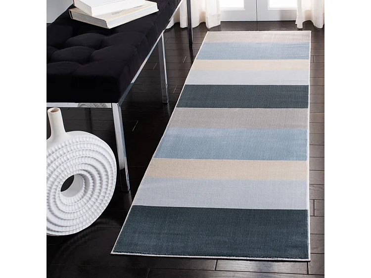 Tapis Bleu/Gris 61 X 91 cm - Meredith