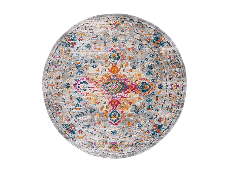 Tapis Gris/Fuchsia 201 X 201 cm - Shannon