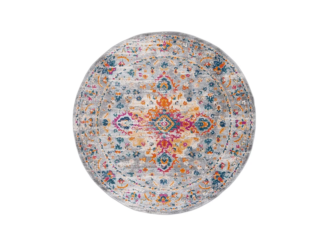 Tapis Gris/Fuchsia 201 X 201 cm - Shannon