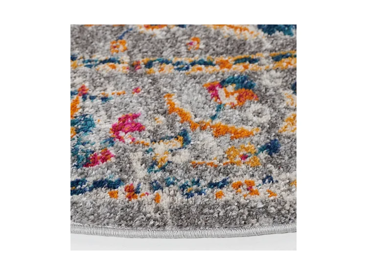 Tapis Gris/Fuchsia 201 X 201 cm - Shannon