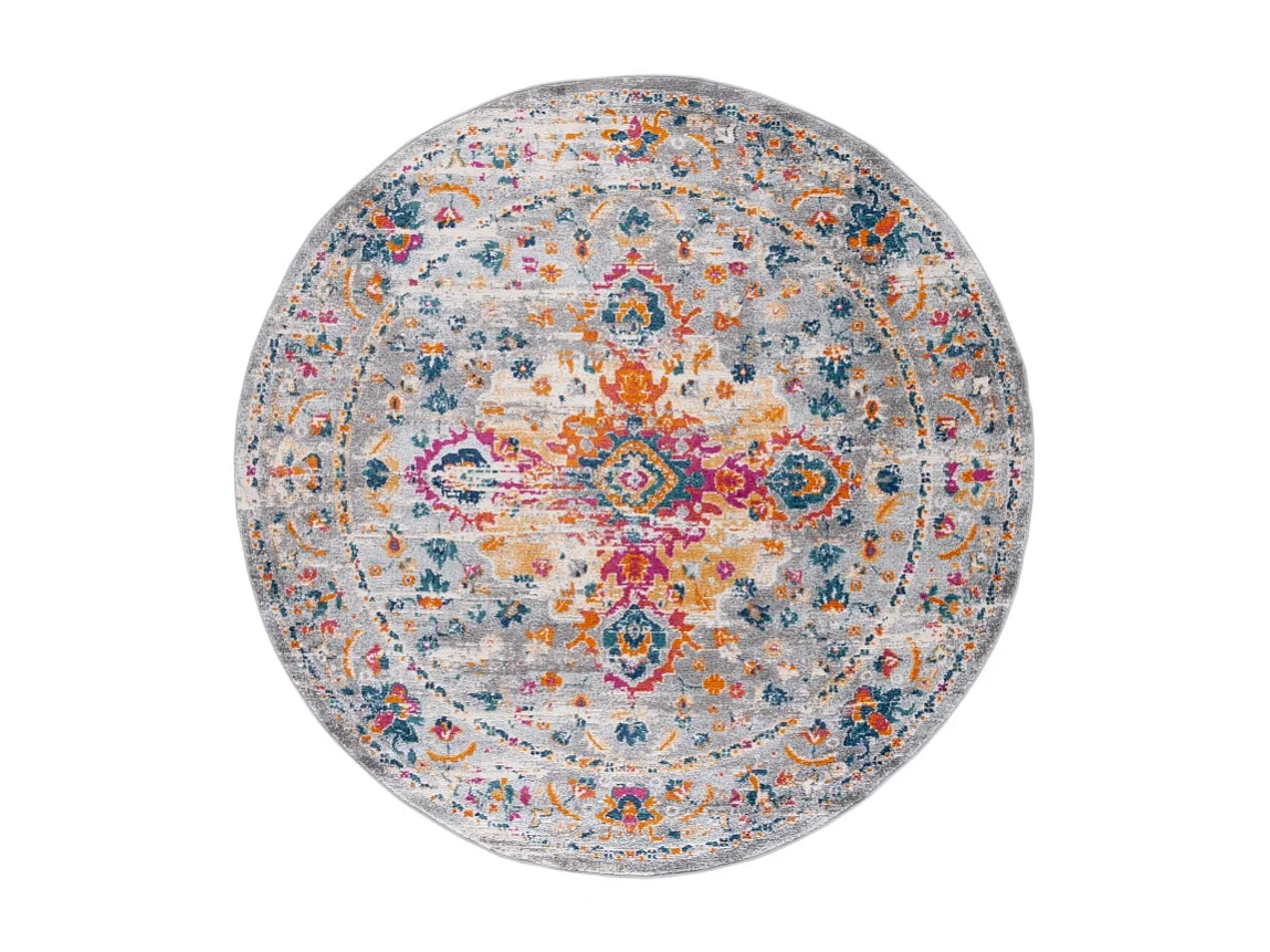 Tapis Gris/Fuchsia 201 X 201 cm - Shannon