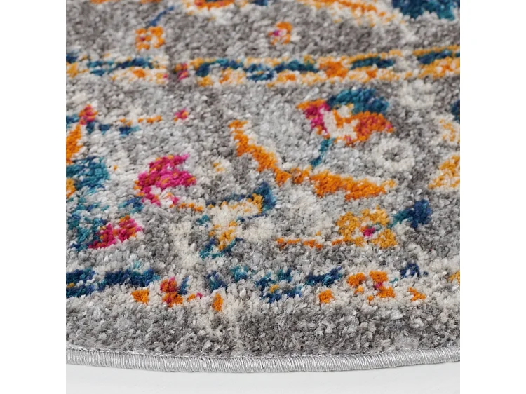 Tapis Gris/Fuchsia 201 X 201 cm - Shannon