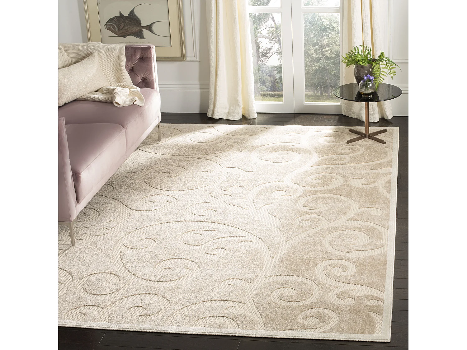 Tapis Beige clair & Crème 201 X 290 cm - Haven