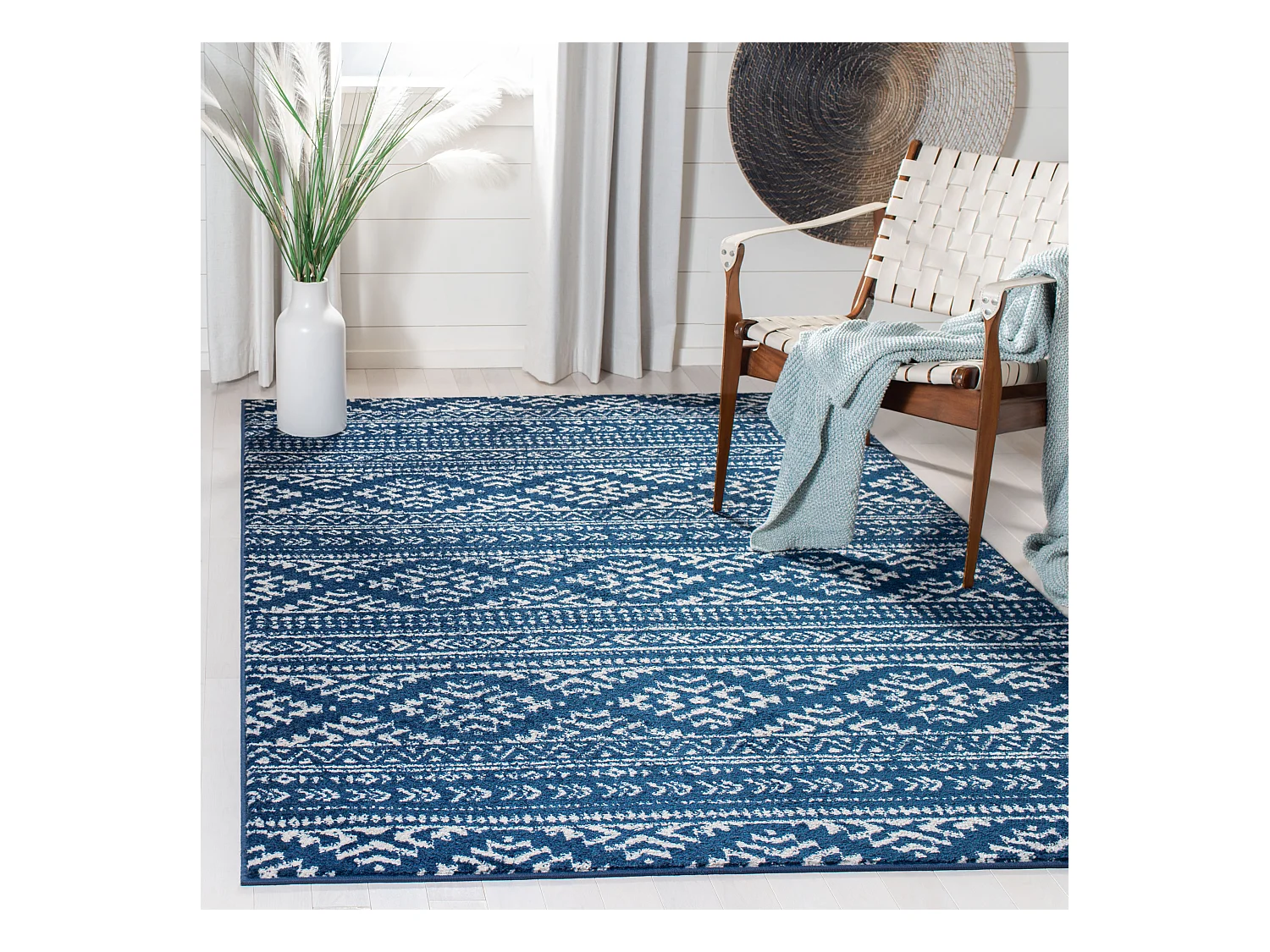 Tapis Bleu Marine/Neutre 160 X 229 cm - Hope