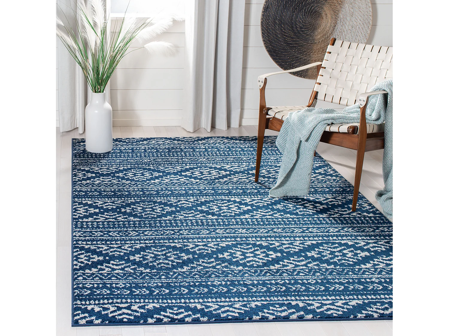 Tapis Bleu Marine/Neutre 160 X 229 cm - Hope